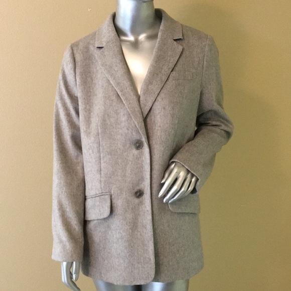 TALBOTS | Brushed Italian Wool Long Blazer - Picture 2 of 12